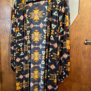 STUNNING Paisley Grace Open Cardigan Robe Tunic Top - So NEAT!!! Native Aztec